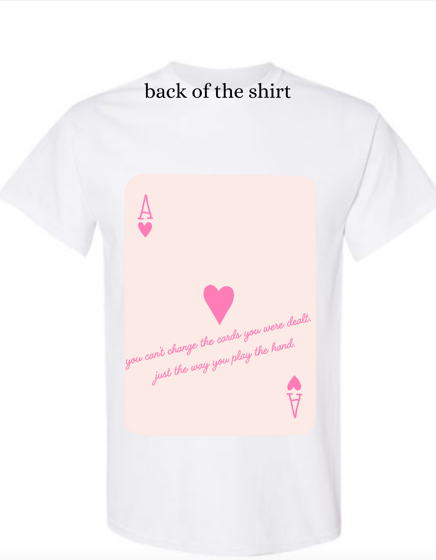 Play the hand you were dealt Tee