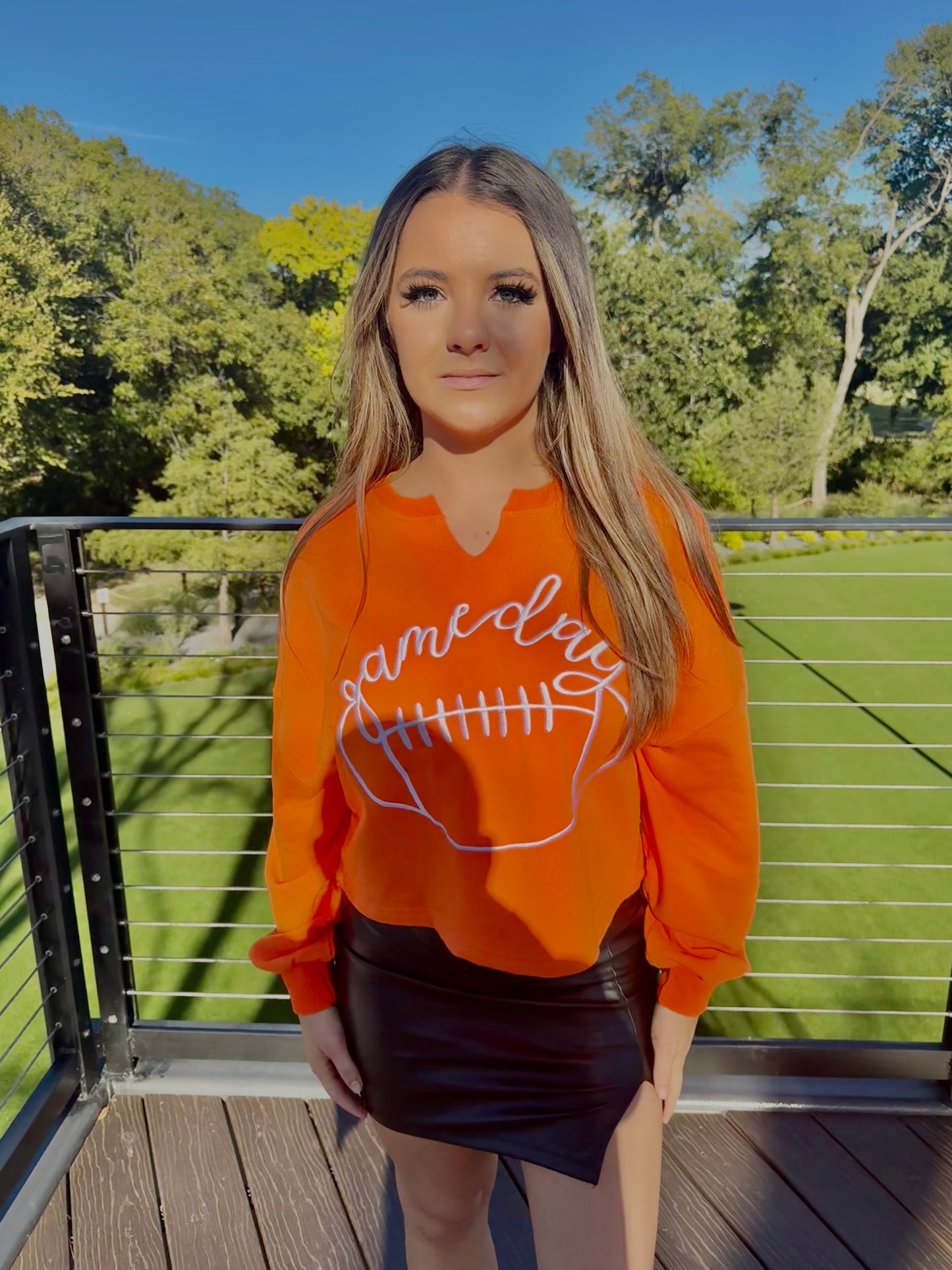 Game Day Cropped Sweater