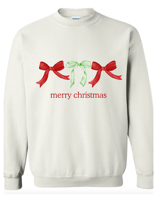 Merry Christmas Bow Tops