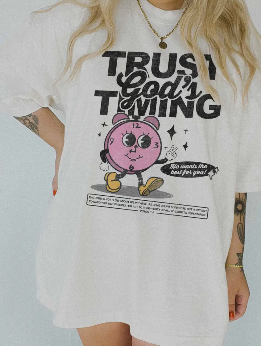 Trust Gods Timing Tee image 3