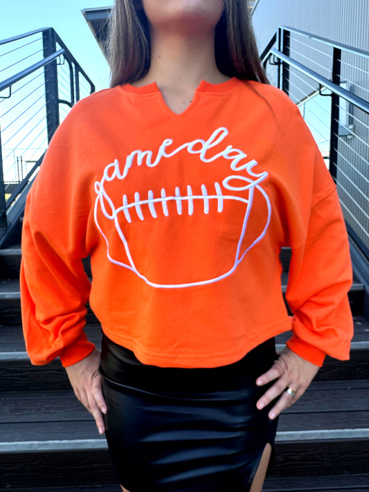 Game Day Cropped Sweater